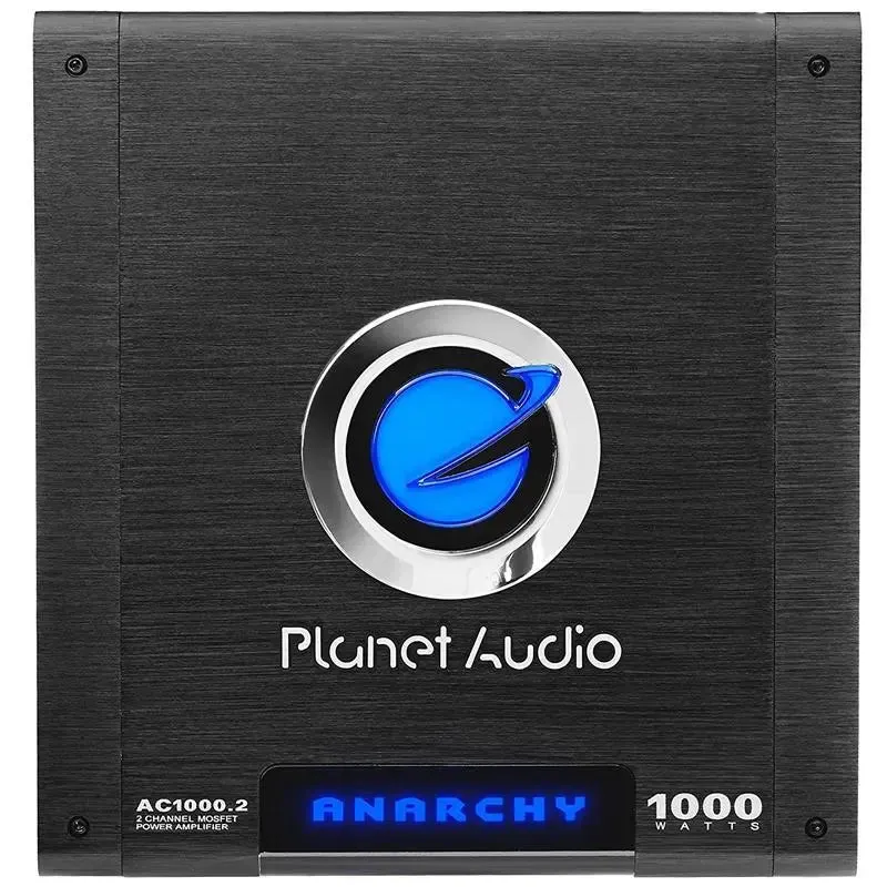 Planet Audio AC1000.2 2-Channel 1000 Watt MOSFET Power Car Amplifier