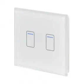 Retrotouch Crystal Touch Dimmer Switch 240v 2G 1W White