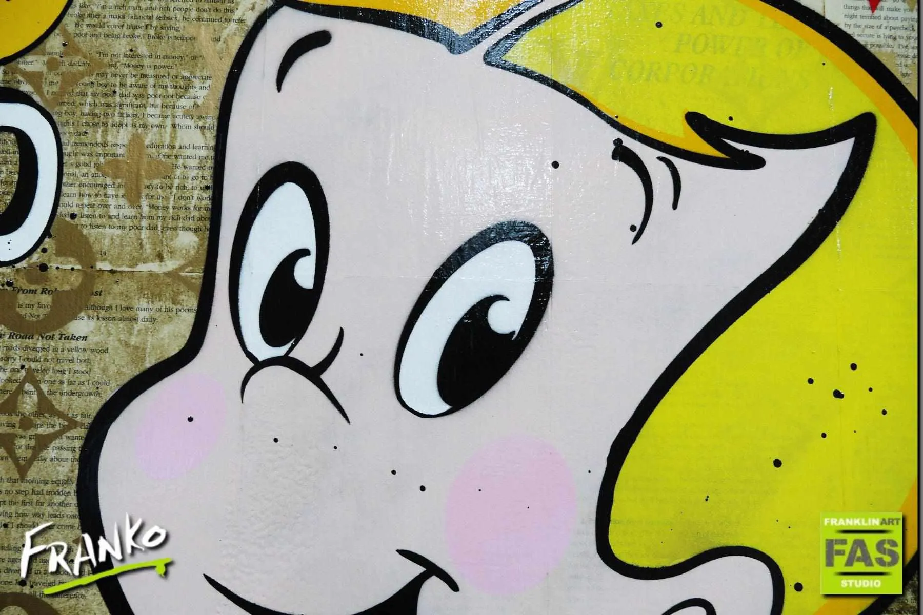 Rich Like Richie 140cm x 100cm Richie Rich Bitcoin (SOLD)