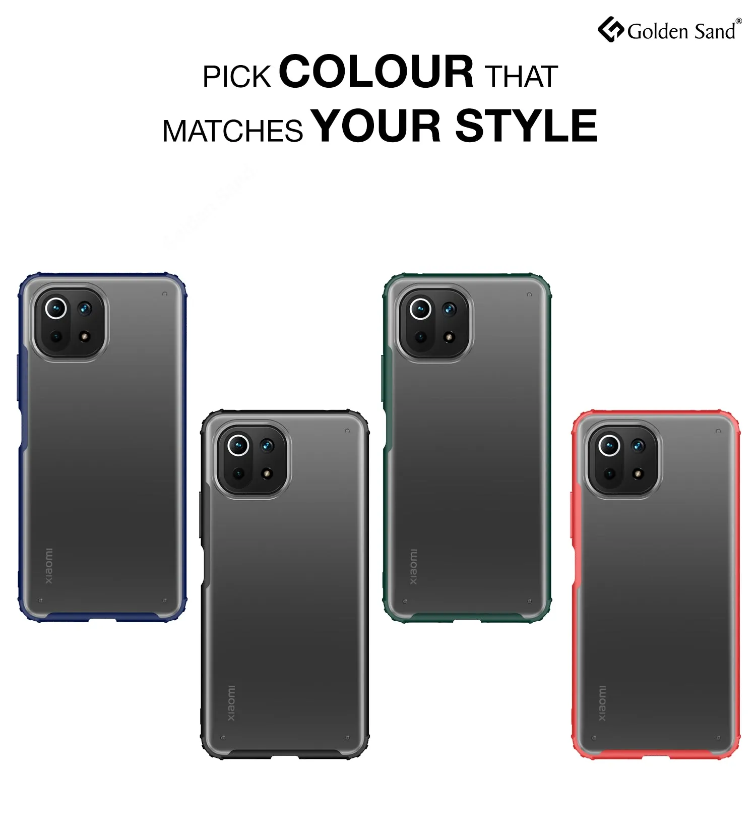 Rugged Frosted Semi Transparent PC Shock Proof Slim Back Case for Xiaomi 11 Lite NE 5G, Xiaomi Mi 11 Lite, Xiaomi Mi 11 Lite 5G, 6.55 inch, Green