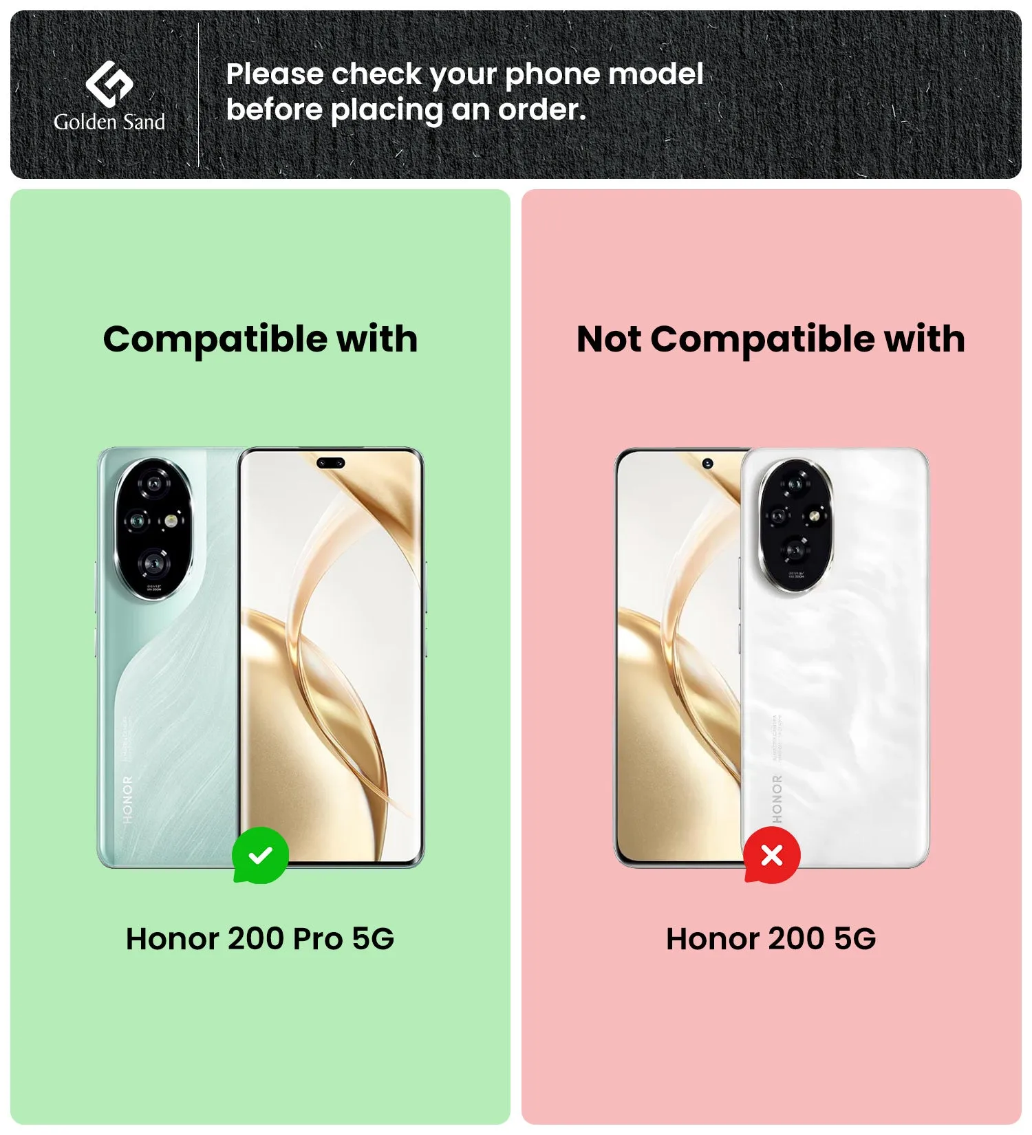 Rugged Frosted Semi Transparent PC Shock Proof Slim Back Cover for Honor 200 Pro 5G, 6.78 inch, Black