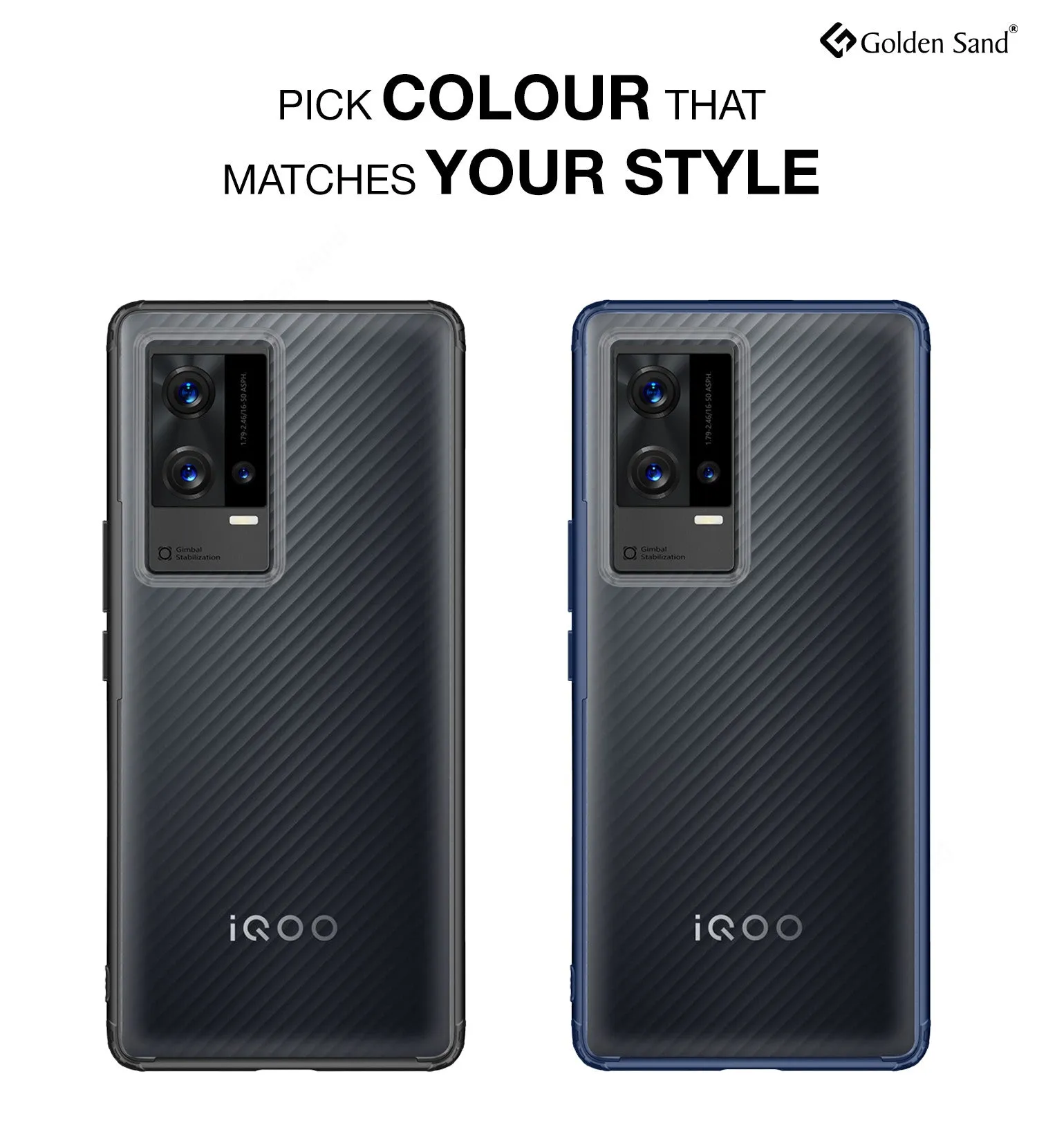 Rugged Frosted Semi Transparent PC Shock Proof Slim Back Cover for iQOO 9 5G, 6.56 inch, Black