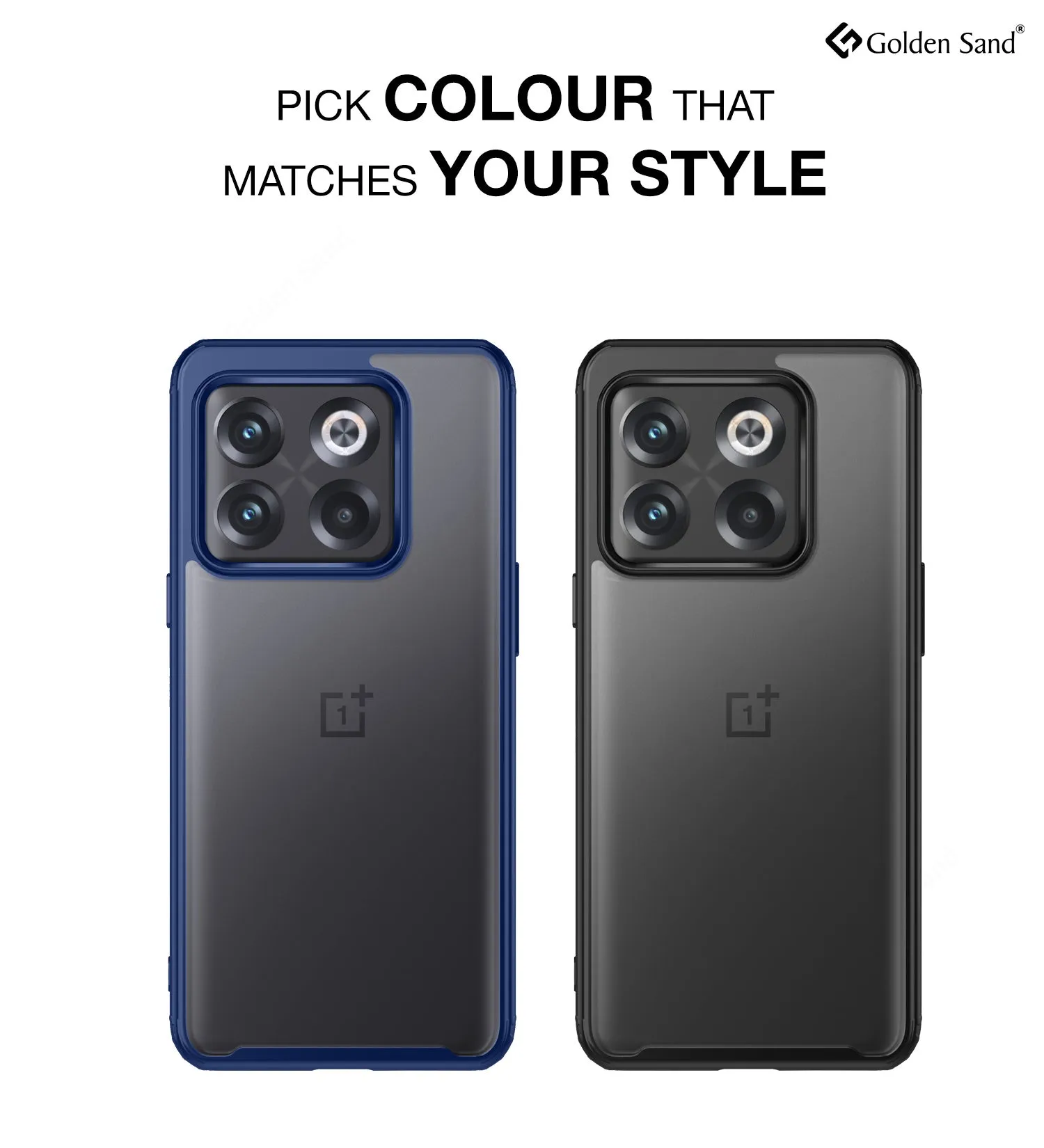 Rugged Frosted Semi Transparent PC Shock Proof Slim Back Cover for OnePlus 10T 5G, 6.7 inch, Black