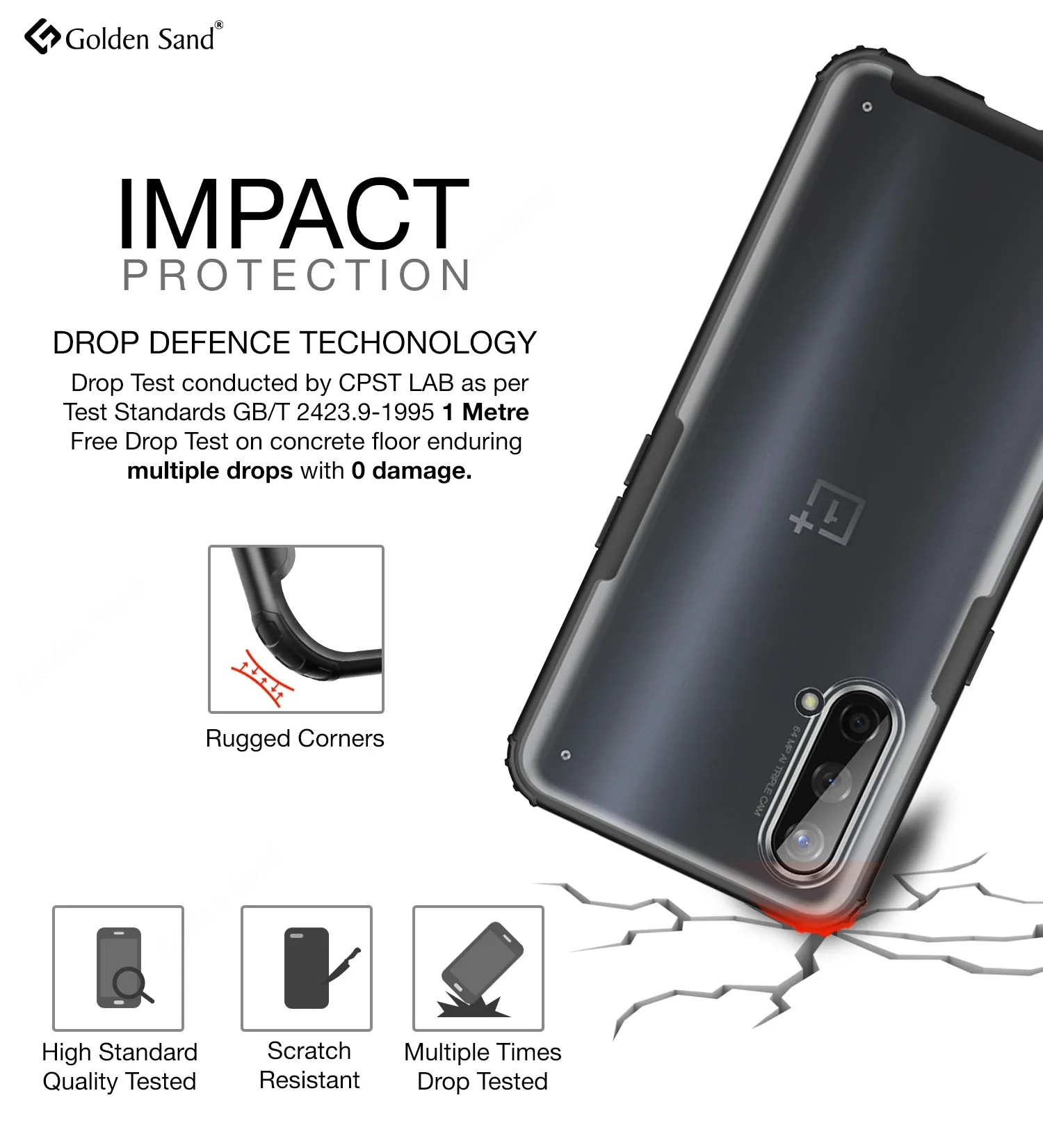 Rugged Frosted Semi Transparent PC Shock Proof Slim Back Cover for OnePlus Nord CE 5G, 6.43 inch, Black
