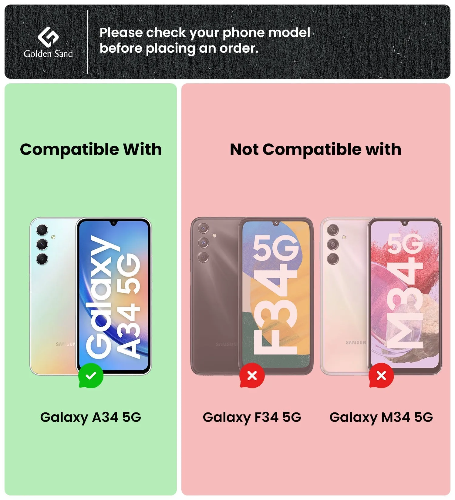 Rugged Frosted Semi Transparent PC Shock Proof Slim Back Cover for Samsung Galaxy A34 5G, 6.6 inch, Black