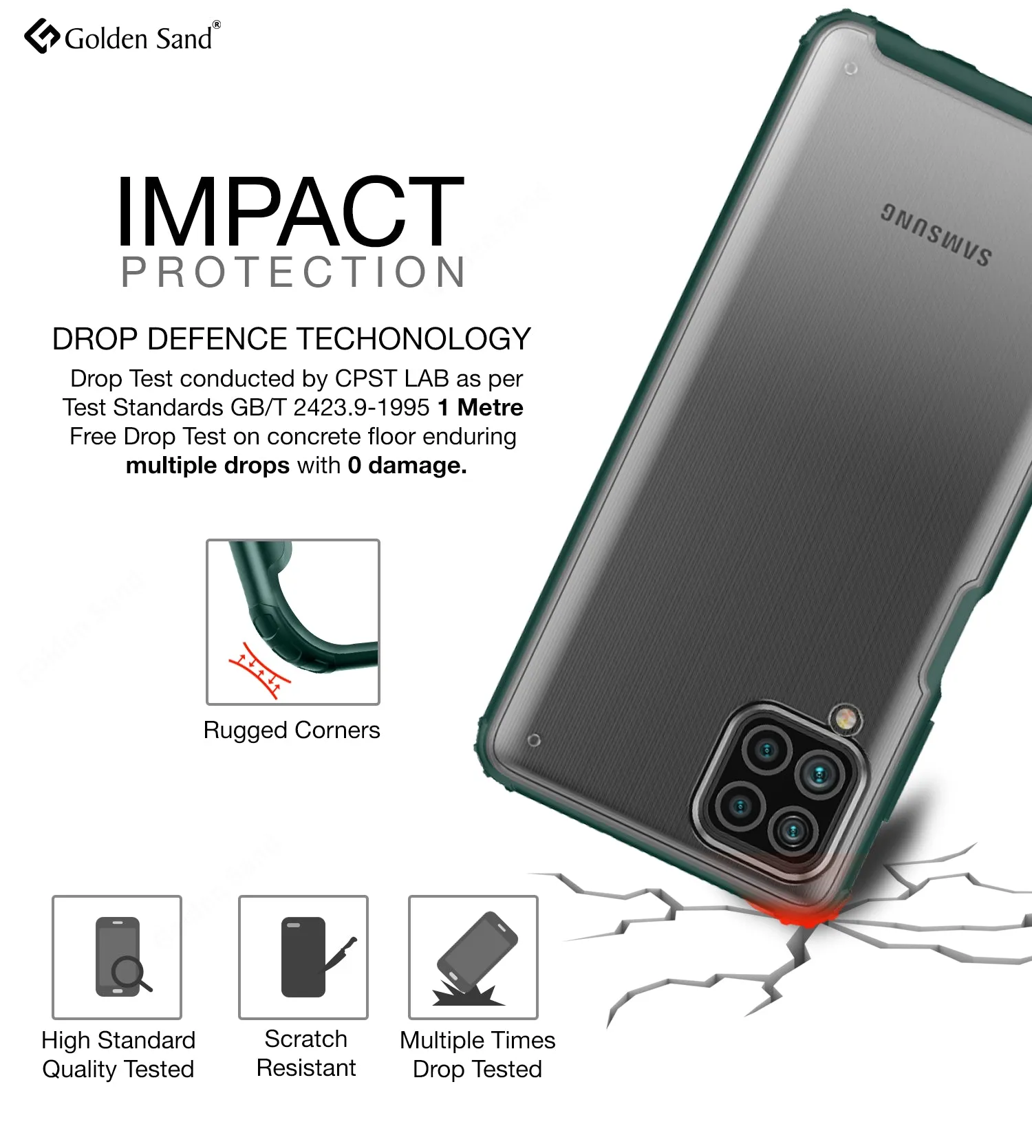 Rugged Frosted Semi Transparent PC Shock Proof Slim Back Cover for Samsung Galaxy F62, Samsung Galaxy M62, 6.7 inch, Green