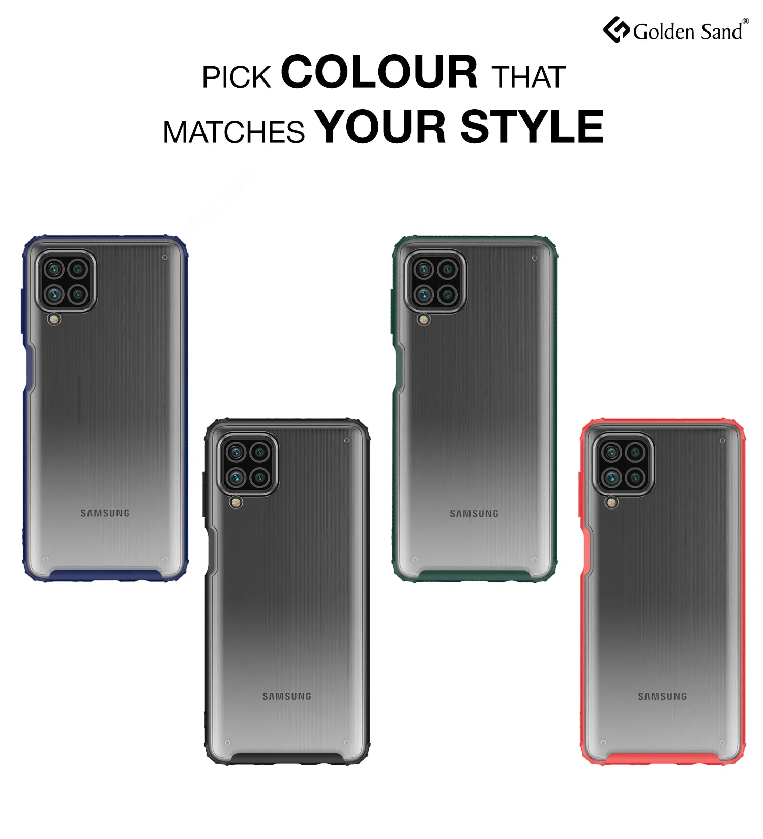 Rugged Frosted Semi Transparent PC Shock Proof Slim Back Cover for Samsung Galaxy F62, Samsung Galaxy M62, 6.7 inch, Green