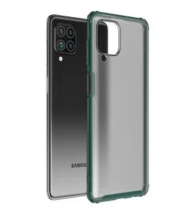 Rugged Frosted Semi Transparent PC Shock Proof Slim Back Cover for Samsung Galaxy F62, Samsung Galaxy M62, 6.7 inch, Green