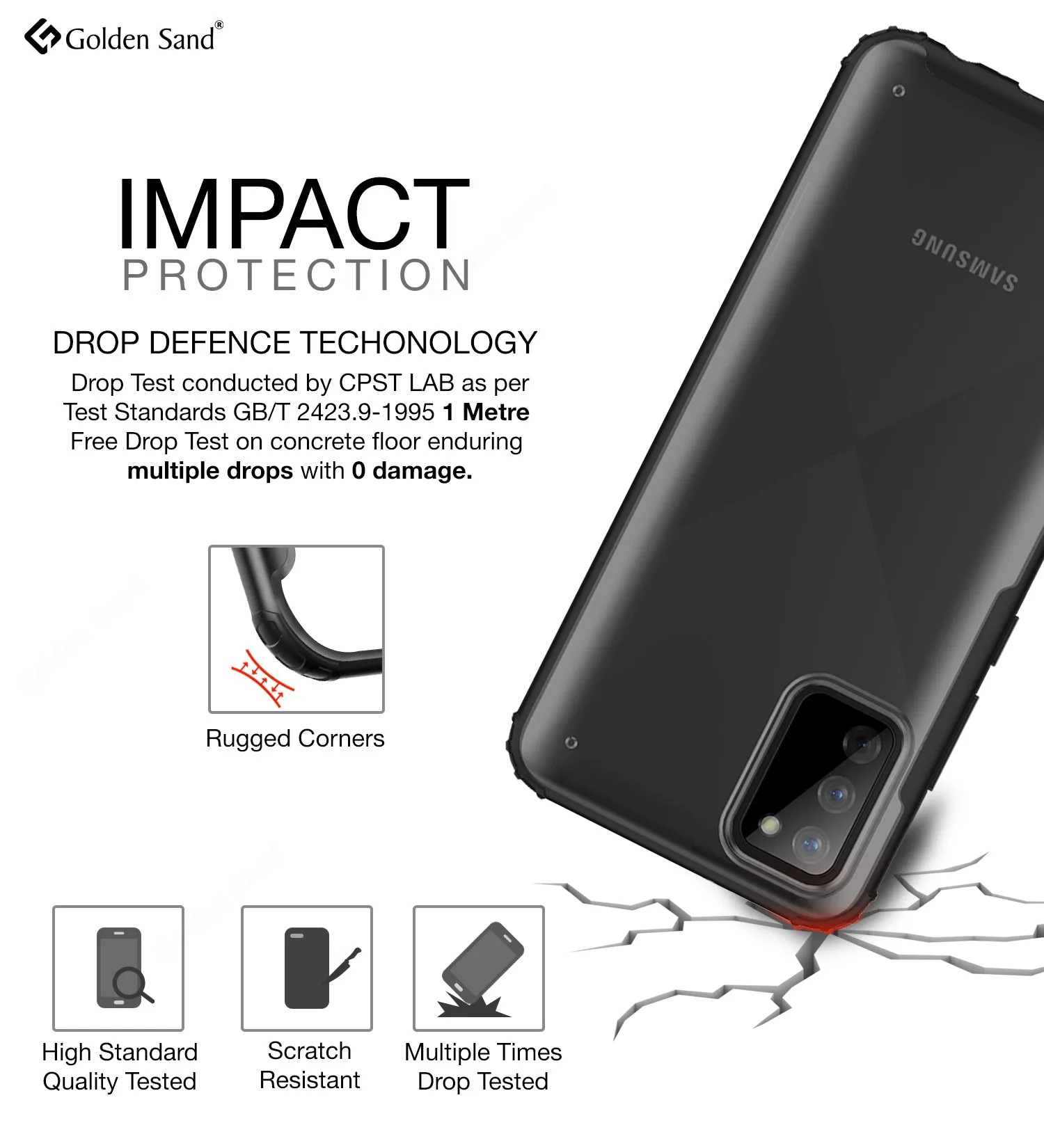 Rugged Frosted Semi Transparent PC Shock Proof Slim Back Cover for Samsung Galaxy M02s, Samsung Galaxy F02s, 6.5 inch, Black