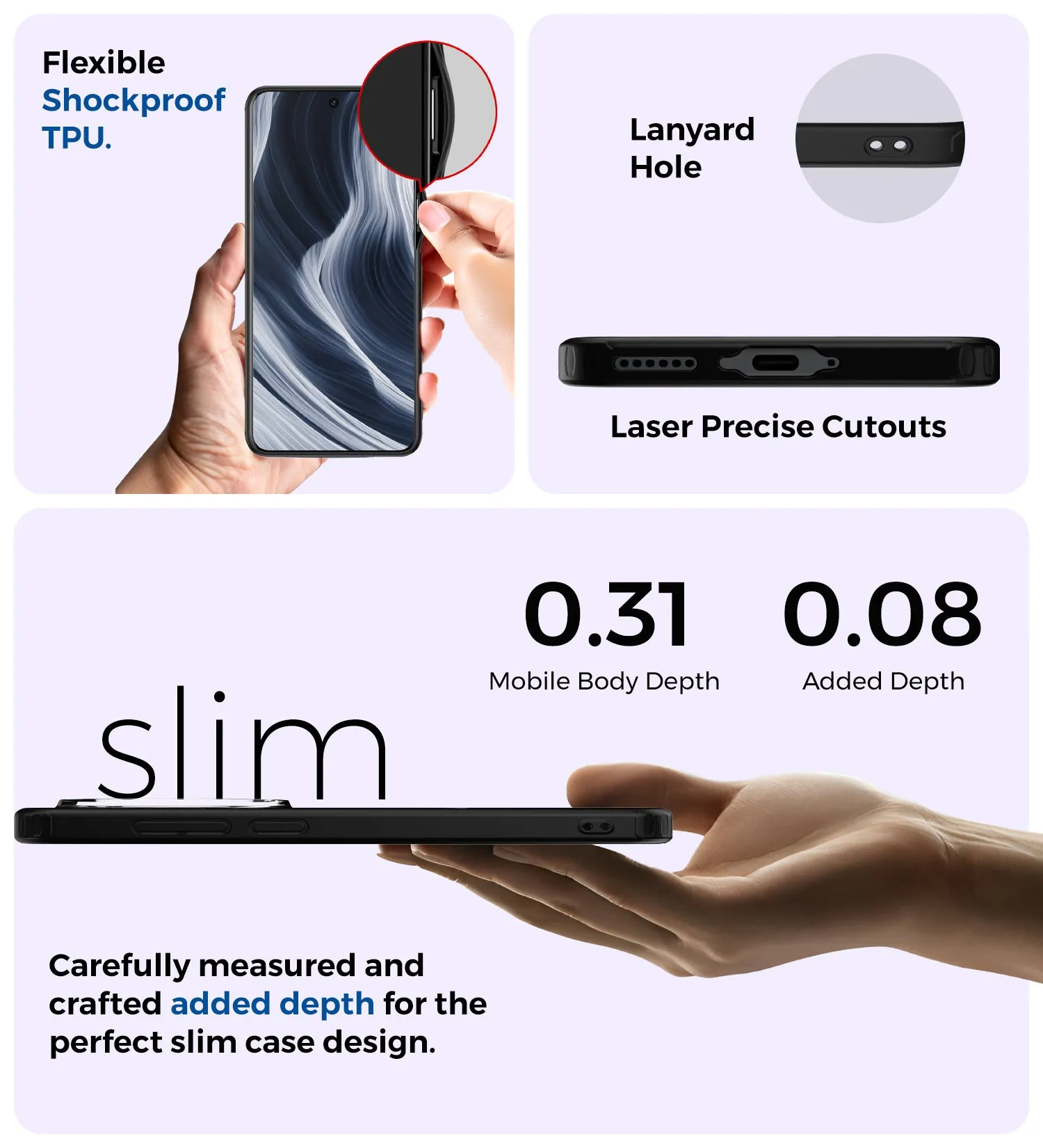 Rugged Frosted Semi Transparent PC Shock Proof Slim Back Cover for Vivo X200 Pro 5G, 6.78 inch, Black
