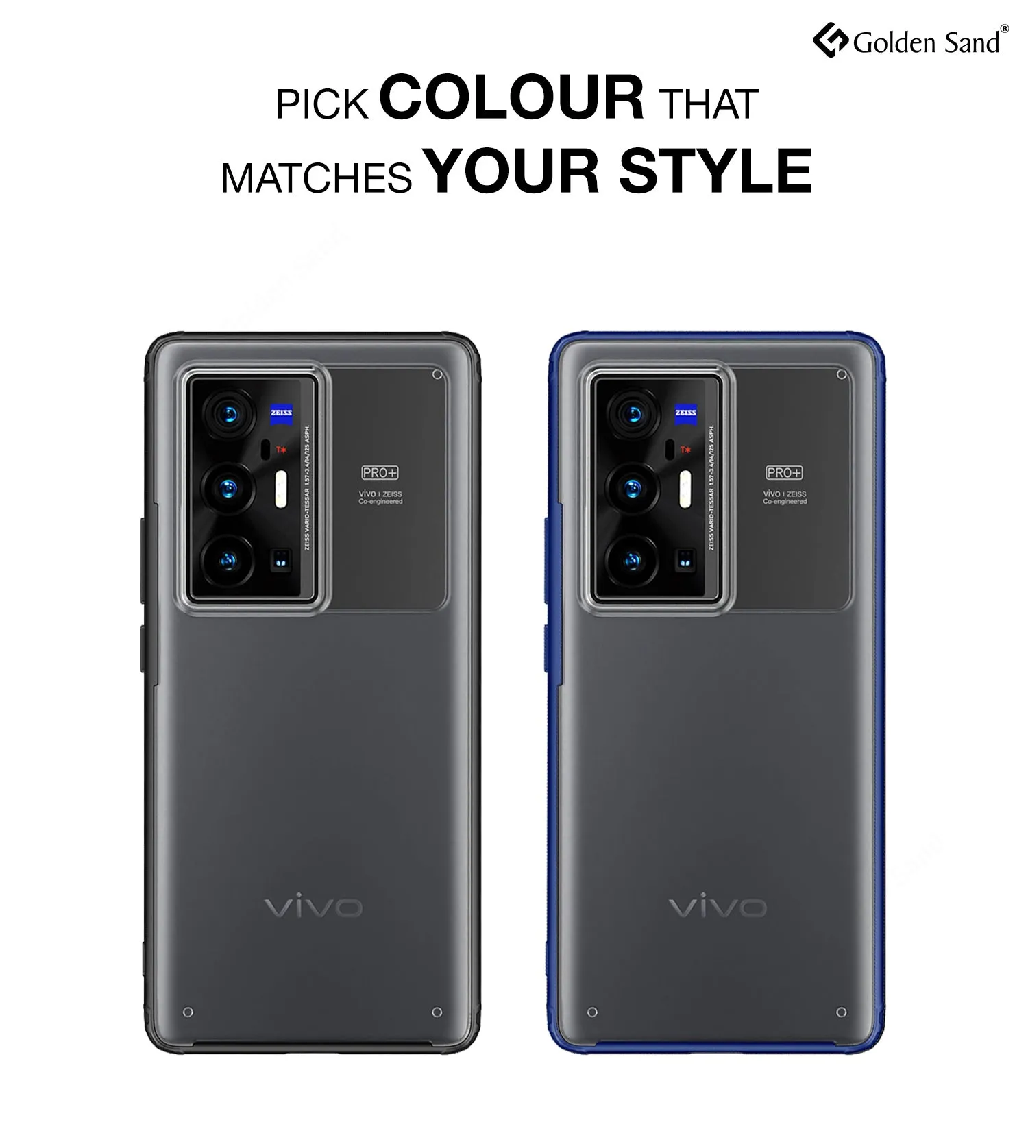 Rugged Frosted Semi Transparent PC Shock Proof Slim Back Cover for Vivo X70 Pro Plus, Vivo X70 Pro  [Not for Vivo X70 Pro], 6.78 inch, Blue