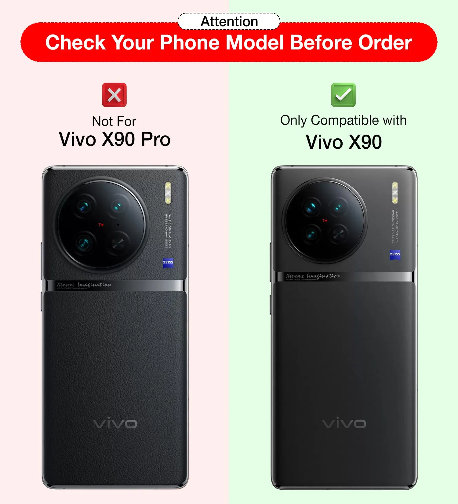 Rugged Frosted Semi Transparent PC Shock Proof Slim Back Cover for Vivo X90 5G, 6.78 inch, Black
