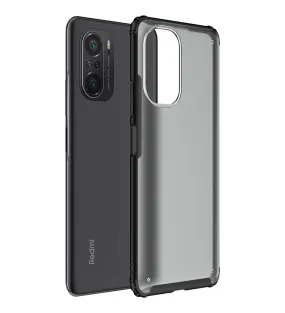 Rugged Frosted Semi Transparent PC Shock Proof Slim Back Cover for Xiaomi Mi 11X 5G, Xiaomi Mi 11X Pro 5G, 6.67 inch, Black