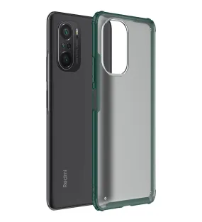 Rugged Frosted Semi Transparent PC Shock Proof Slim Back Cover for Xiaomi Mi 11X 5G, Xiaomi Mi 11X Pro 5G, 6.67 inch, Green