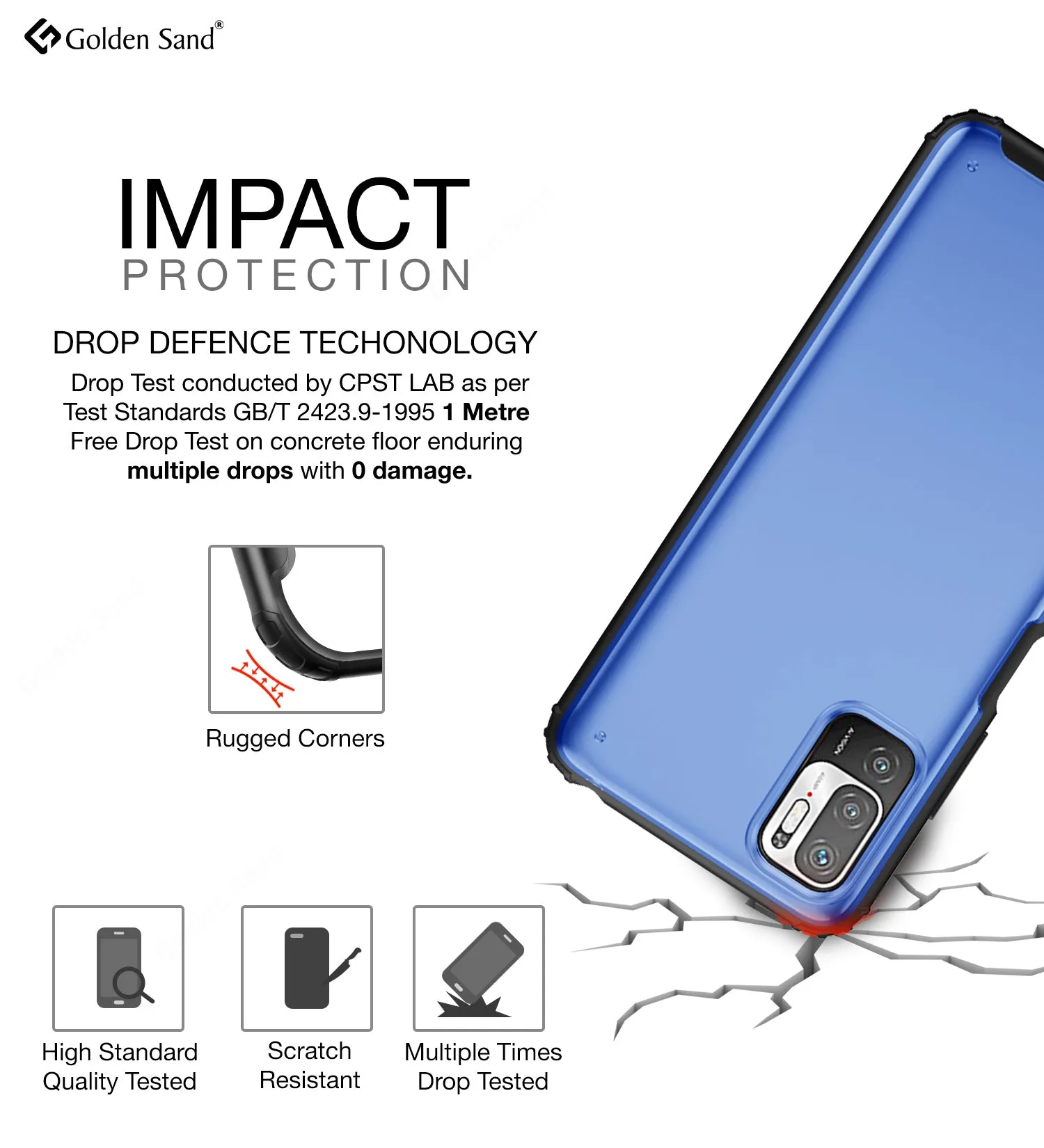 Rugged Frosted Semi Transparent PC Shock Proof Slim Back Cover for Xiaomi Redmi Note 10T 5G, Poco M3 Pro 5G, 6.5 inch, Black