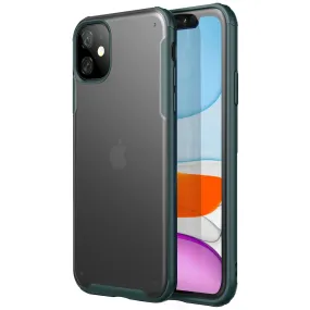 Rugged Frosted Series Hybrid Translucent Back Cover for Apple iPhone 11 6.1 inch, Green