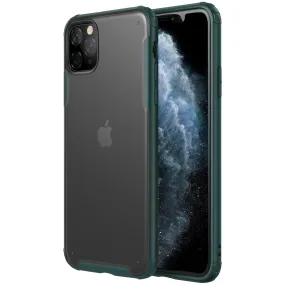 Rugged Frosted Series Hybrid Translucent Back Cover for Apple iPhone 11 Pro 5.8 inch, Green