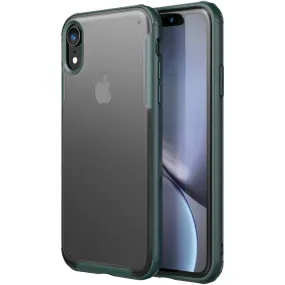 Rugged Frosted Series Hybrid Translucent Back Cover for Apple iPhone XR 6.1 inch, Green