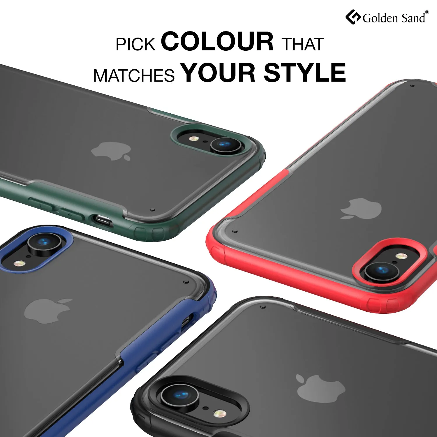 Rugged Frosted Series Hybrid Translucent Back Cover for Apple iPhone XR 6.1 inch, Green