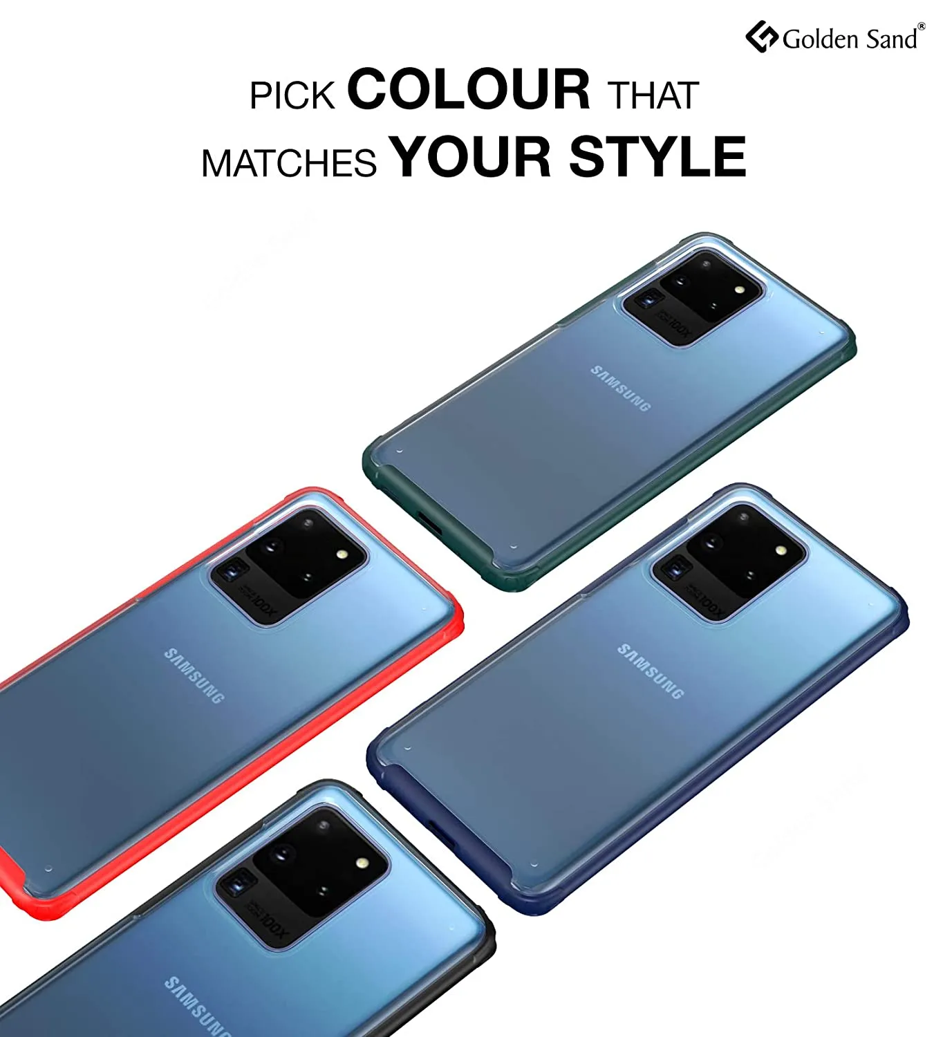 Rugged Frosted Series Hybrid Translucent Back Cover for Samsung Galaxy S20 Ultra 6.9 inch, Green