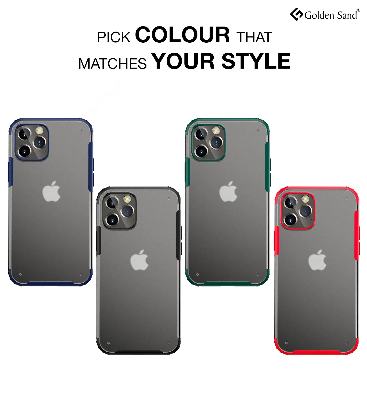 Rugged Frosted Series Semi Transparent PC Shock Proof Slim Back Cover for Apple iPhone 12 Pro Max, Green