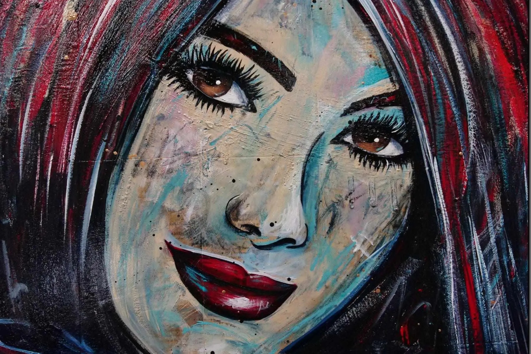 Secret Admirer 120cm x 150cm Playboy Urban Pop Book Club Painting (SOLD)