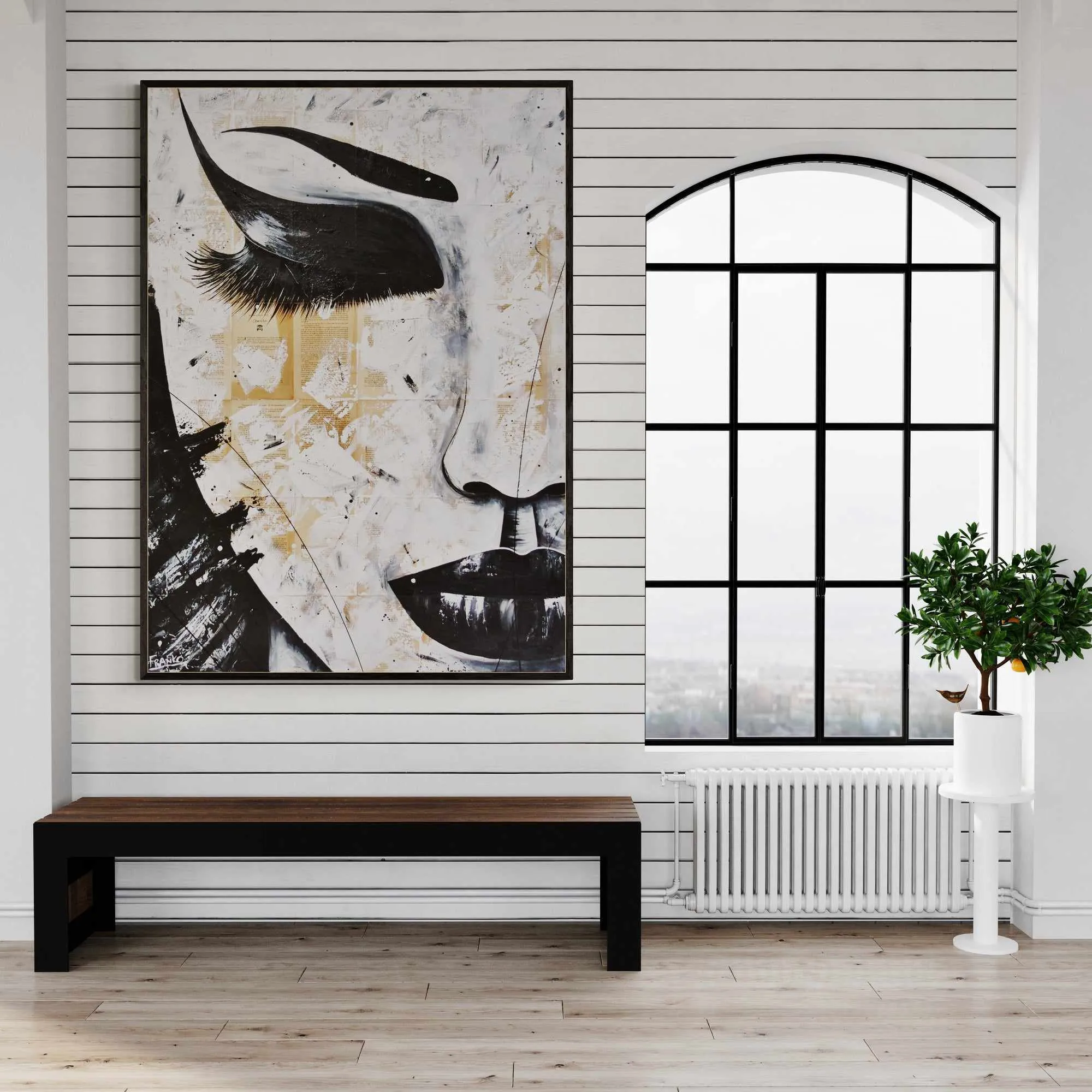 Shizukana 140cm x 100cm Geisha Abstract Realism Book Club Painting (SOLD)