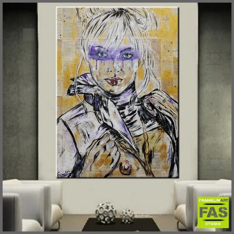Silk 140cm x 100cm Book Club Series Purple (SOLD)