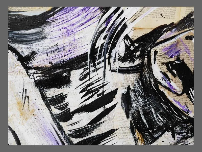 Silk 140cm x 100cm Book Club Series Purple (SOLD)