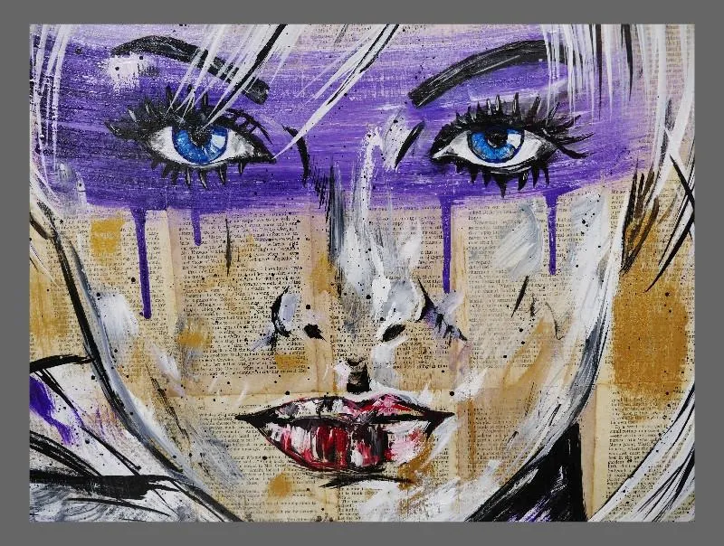 Silk 140cm x 100cm Book Club Series Purple (SOLD)