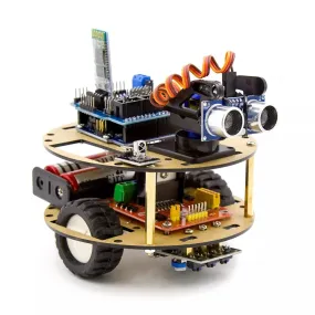 Smart Car for Arduino, Complete set, with all sensors, wireless, remote control and case included!