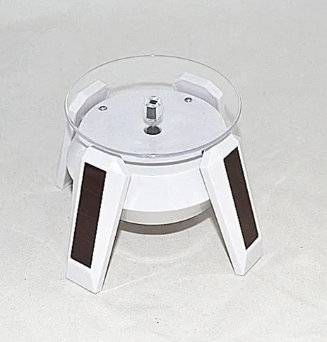 Solar and Battery Power 360 Degree Rotating Display Stand With Led Light