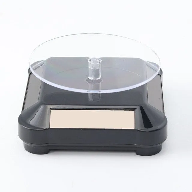 Solar powered 360 Rotating Display Stand