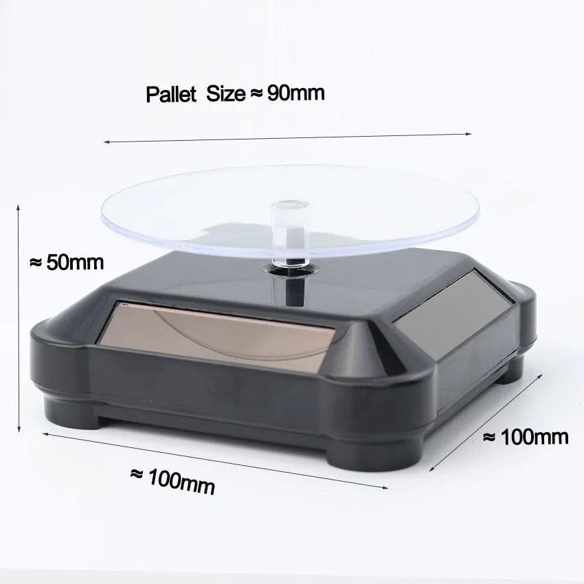 Solar powered 360 Rotating Display Stand