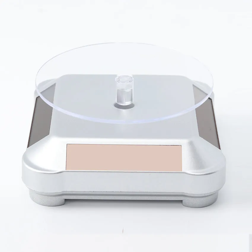 Solar powered 360 Rotating Display Stand