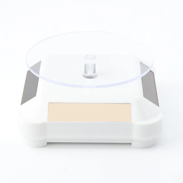 Solar powered 360 Rotating Display Stand