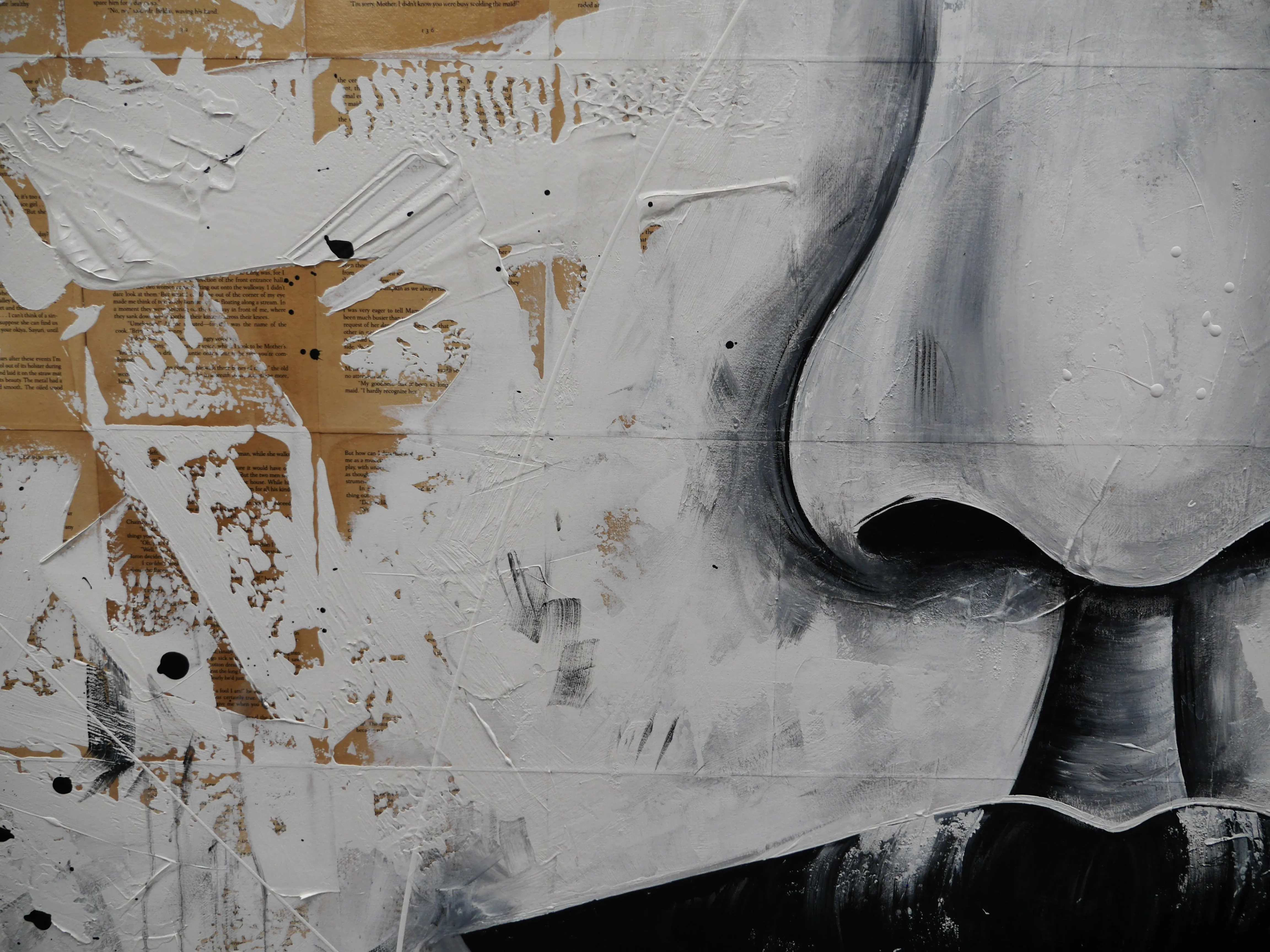 Solitude and Grace 140cm x 180cm Geisha Abstract Realism Book Club Painting (SOLD)