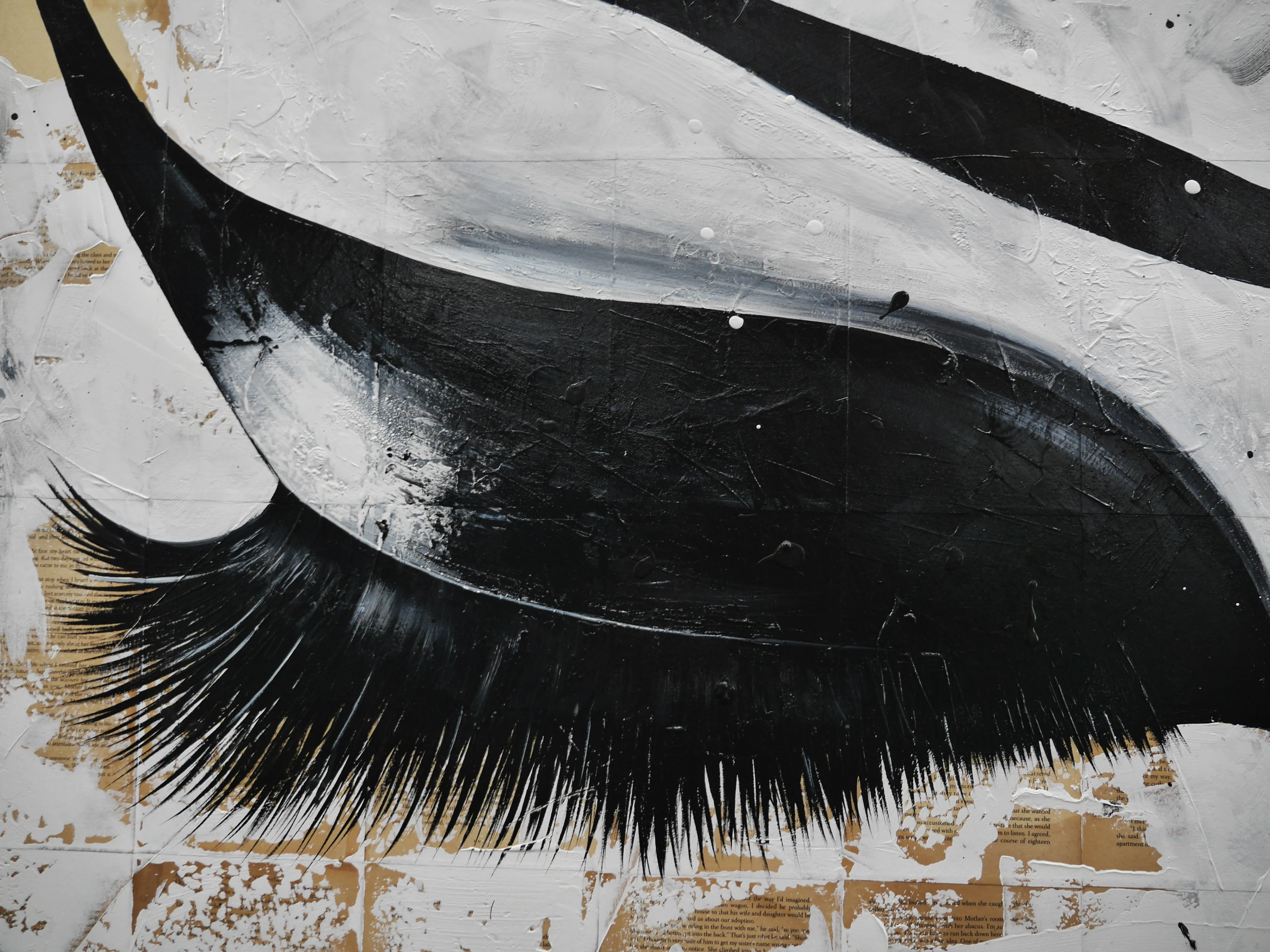 Solitude and Grace 140cm x 180cm Geisha Abstract Realism Book Club Painting (SOLD)