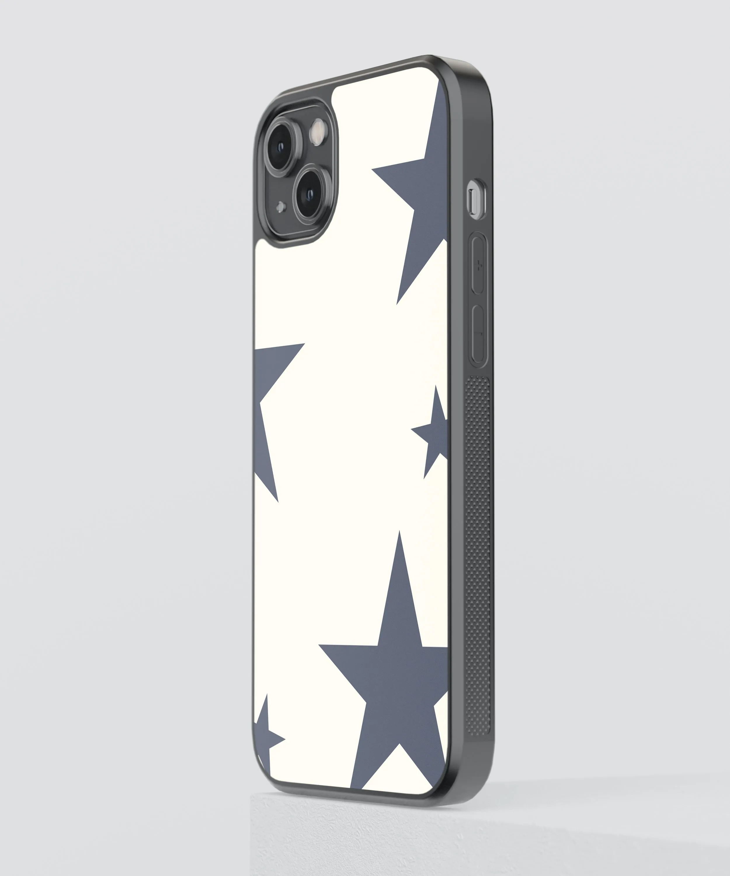 Stars Pattern Y2K Glass Phone Case Cover
