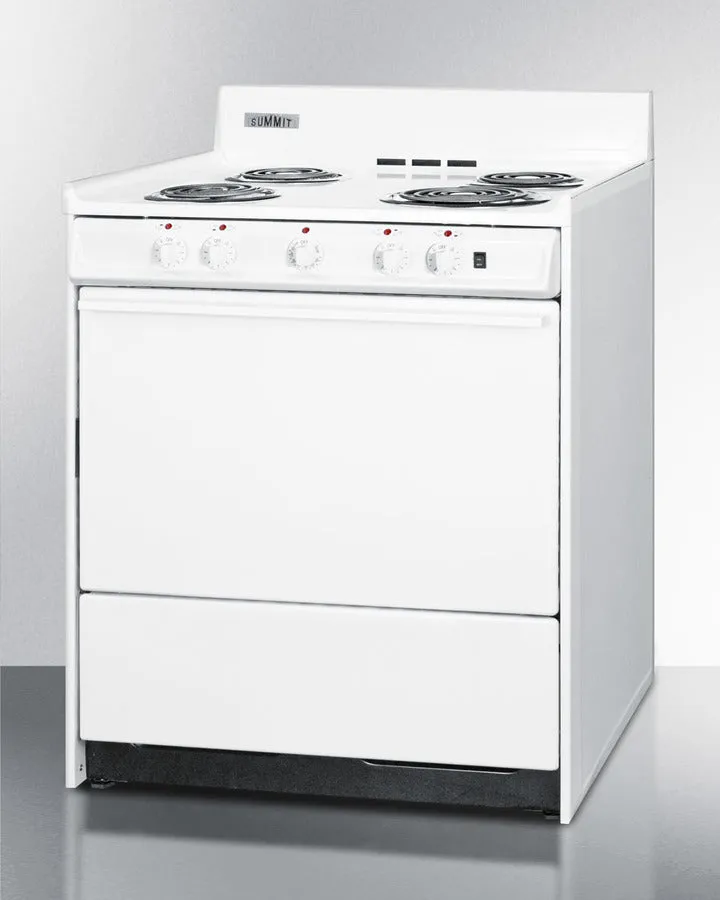 Summit 30" Wide Electric Coil Top Range - WEM2171Q