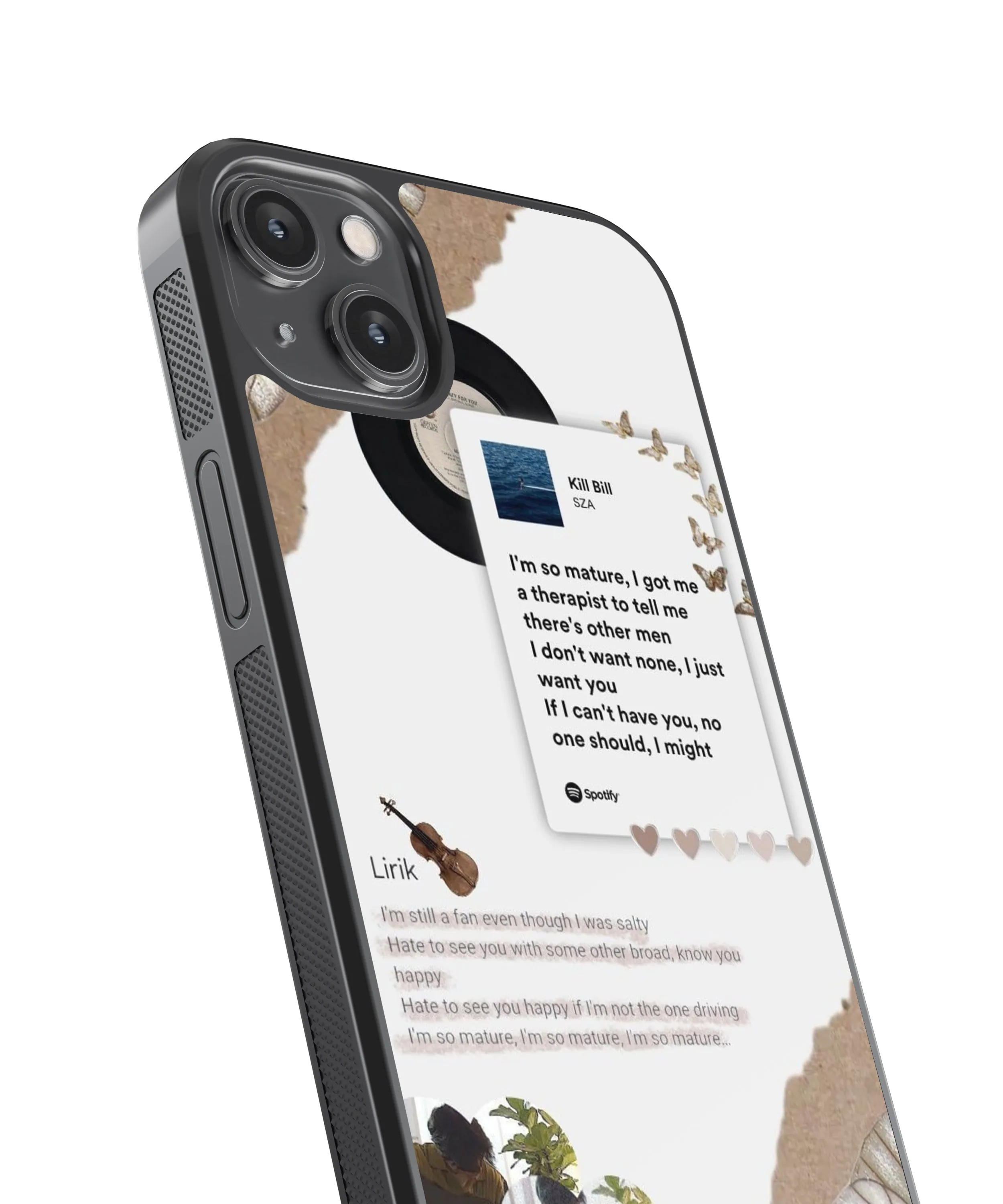 SZA Kill Bill Spotify Glass Phone Case Cover