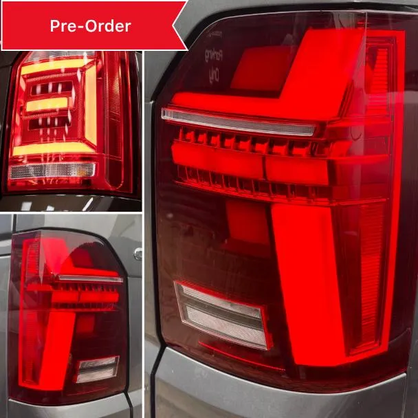 T6 Tailgate LED rear lights with dynamic indicator (ONLY for vehicles with factory fitted led rear lights) 15-19