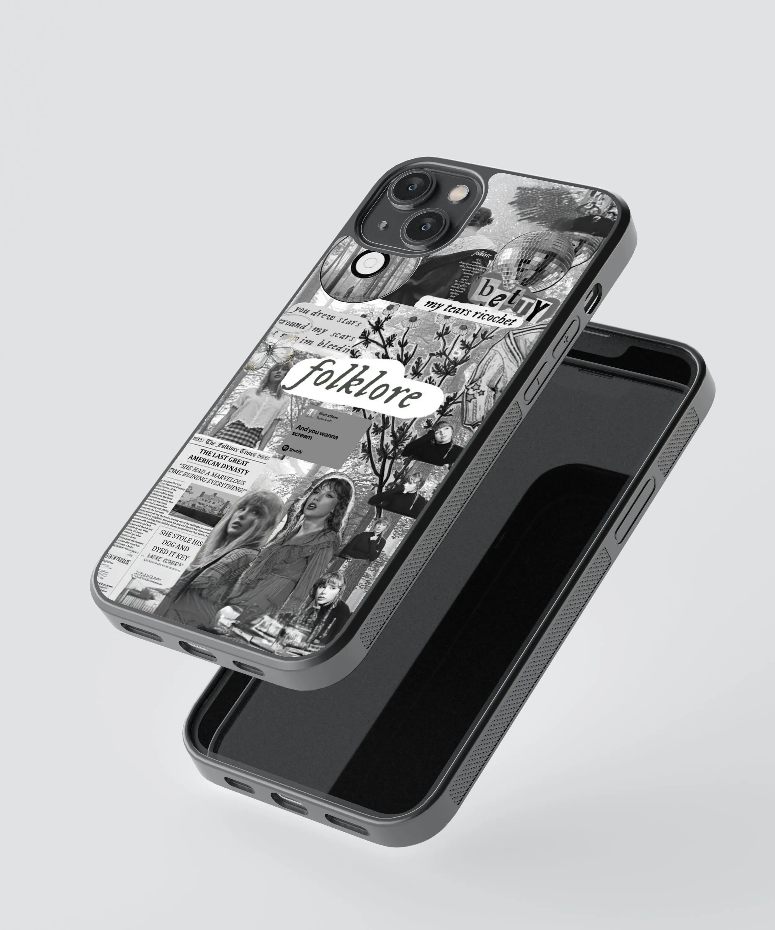 Taylor Swift Folklore Spotify Glass Phone Case Cover