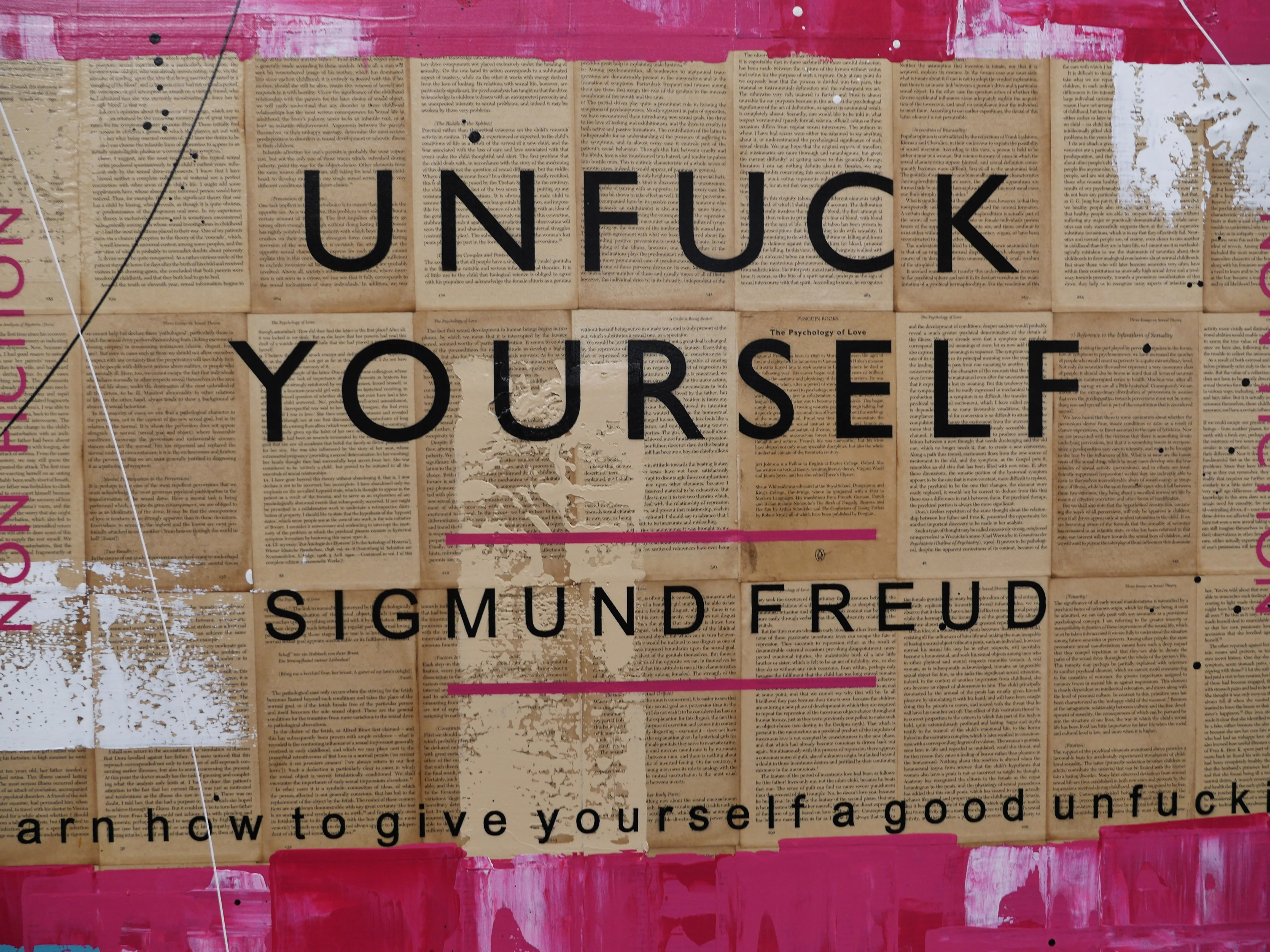 The Freud Method 140cm x 100cm Urban Pop Book Club Painting (SOLD)