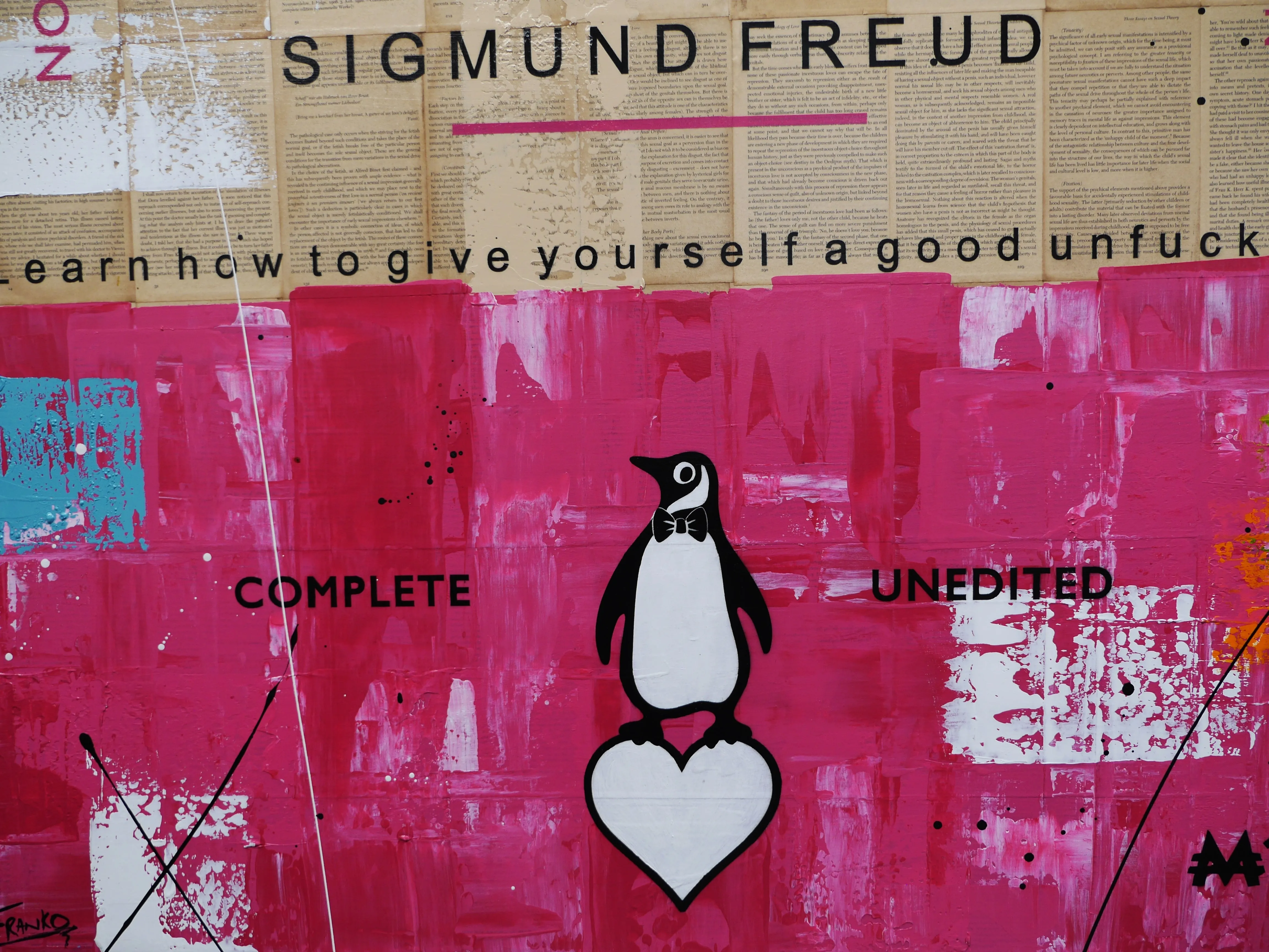 The Freud Method 140cm x 100cm Urban Pop Book Club Painting (SOLD)