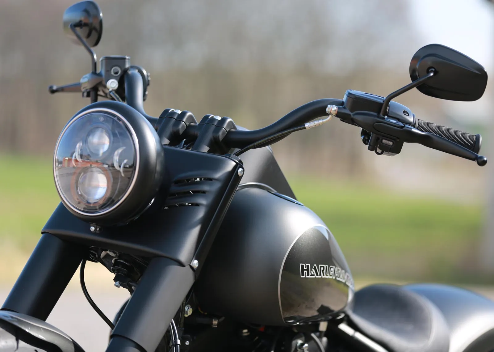 Thunderbike 41-99-1272 Stripe Mini LED Indicators - Black, Harley Touring Hydraulic Clutch