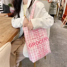 UAKISS  -  Large Capacity Canvas 2024 High Quality Women's Shoulder Bag Hasp Versatile Fashion Tote Bag Soft Simple Popular Handbag