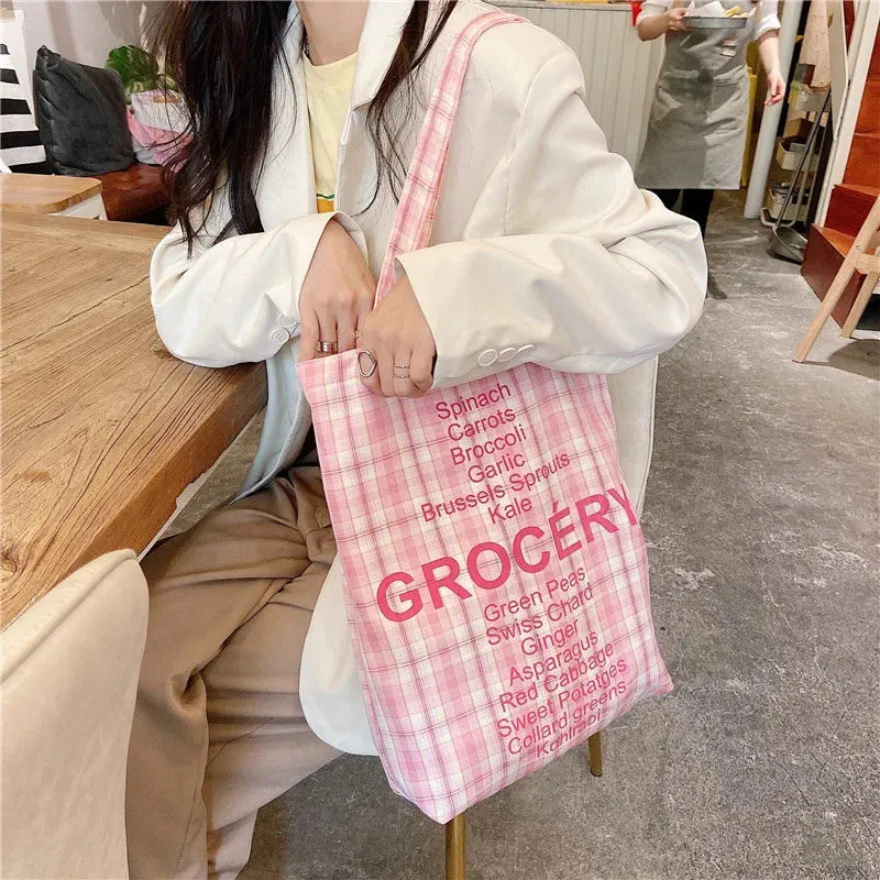 UAKISS  -  Large Capacity Canvas 2024 High Quality Women's Shoulder Bag Hasp Versatile Fashion Tote Bag Soft Simple Popular Handbag