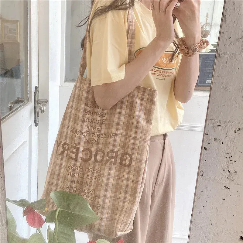 UAKISS  -  Large Capacity Canvas 2024 High Quality Women's Shoulder Bag Hasp Versatile Fashion Tote Bag Soft Simple Popular Handbag