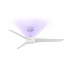 Ultra 54 Inch Matte White UV-C Smart Ceiling Fan with Remote